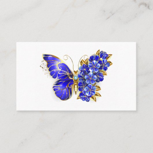 Blume Sapphire Butterfly Terminkarte (Vorderseite)