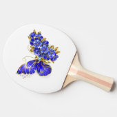 Blume Sapphire Butterfly Tischtennis Schläger (Seitenansicht)