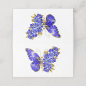 Blume Sapphire Butterfly Treuekarte (Außenseite Aufgefaltet)