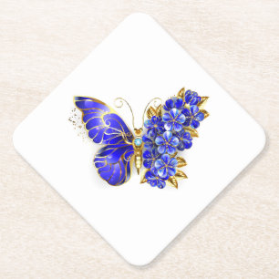 Blume Sapphire Butterfly Untersetzer