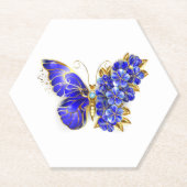 Blume Sapphire Butterfly Untersetzer (Vorderseite)