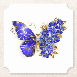 Blume Sapphire Butterfly Untersetzer