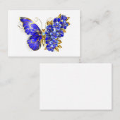 Blume Sapphire Butterfly Visitenkarte (Vorne/Hinten)