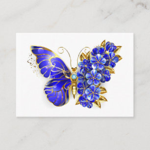 Blume Sapphire Butterfly Visitenkarte