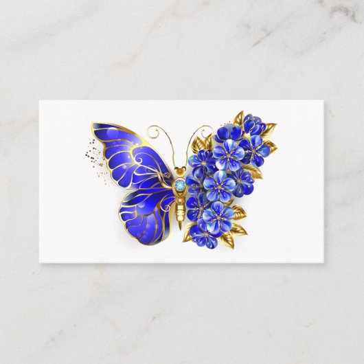 Blume Sapphire Butterfly Visitenkarte (Vorderseite)