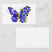 Blume Sapphire Butterfly Visitenkarte (Vorne/Hinten)