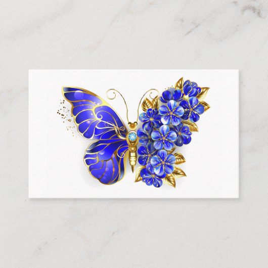 Blume Sapphire Butterfly Visitenkarte (Vorderseite)