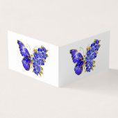 Blume Sapphire Butterfly Visitenkarten (Vorderseite)