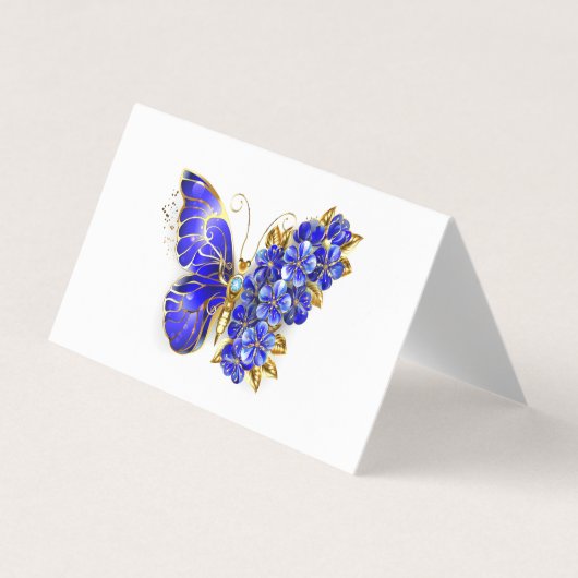 Blume Sapphire Butterfly Visitenkarten (Vorderseite)
