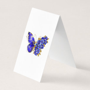 Blume Sapphire Butterfly Visitenkarten
