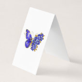 Blume Sapphire Butterfly Visitenkarten (Vorderseite)