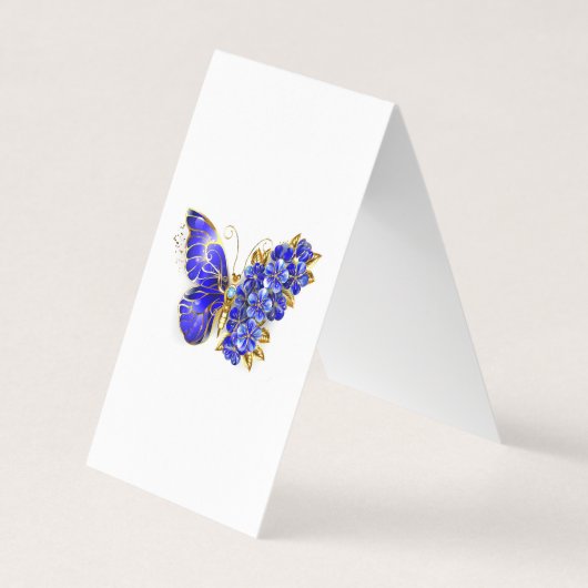 Blume Sapphire Butterfly Visitenkarten (Vorderseite)
