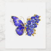 Blume Sapphire Butterfly Weinetikett (Einzelnes Label)
