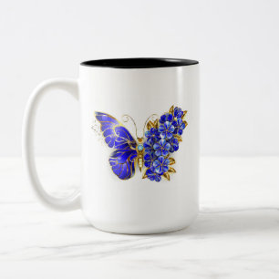 Blume Sapphire Butterfly Zweifarbige Tasse