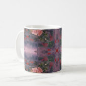 Blume Säulen Pavillon Rosa und Rose Kaffeetasse (Vorderseite Links)