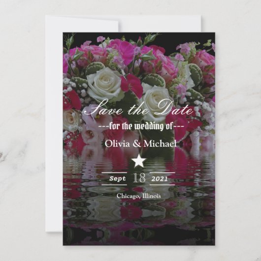 Blume Save The Date (Vorderseite)