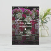 Blume Save The Date (Stehend Vorderseite)