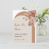 Blume Save The Date (Stehend Vorderseite)