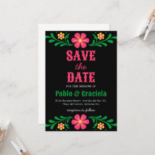 Blume Save the Date Einladung