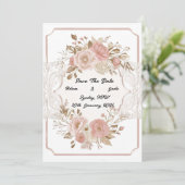 Blume Save the Date Einladung (Stehend Vorderseite)