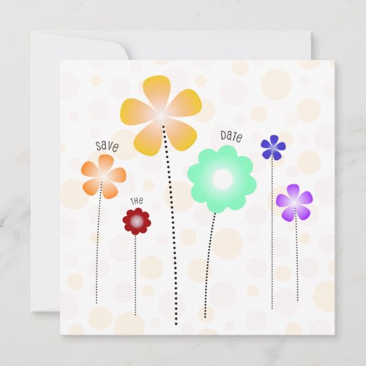 Blume Save the Date Vorlage (Vorderseite)