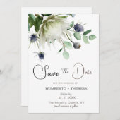 Blume Save the Date Vorlage (Vorne/Hinten)