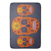 Blume Schädel 1 Badematte (Vorderseite Vertikal)