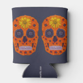 Blume Schädel 1 Dosenkühler (Rückseite)