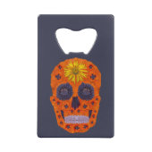 Blume Schädel 1 Geldbeutel Flaschenöffner (Vorderseite)