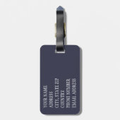 Blume Schädel 1 Gepäckanhänger (Rückseite vertikal)