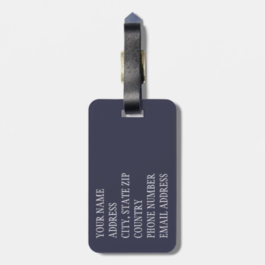 Blume Schädel 1 Gepäckanhänger (Rückseite vertikal)