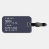 Blume Schädel 1 Gepäckanhänger (Rückseite horizontal)