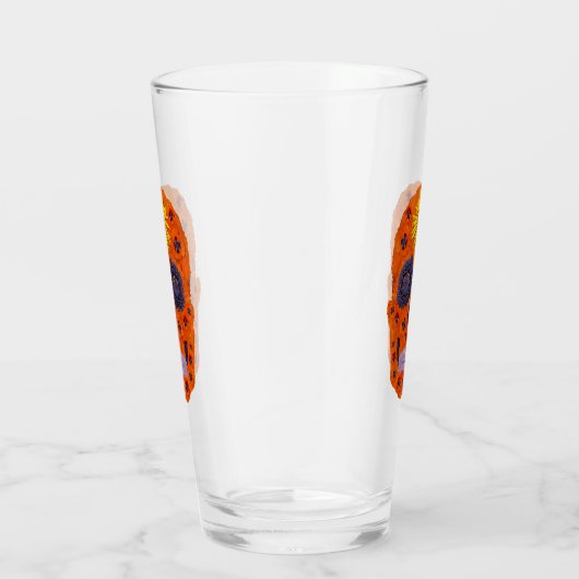 Blume Schädel 1 Glas (Rechts)