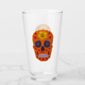 Blume Schädel 1 Glas (Vorderseite)