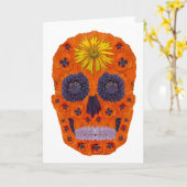 Blume Schädel 1 Karte (Gelbe Blume)