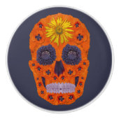 Blume Schädel 1 Keramikknauf (Vorderseite)