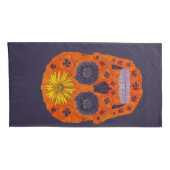 Blume Schädel 1 Kissenbezug (Rückseite-Rechts)