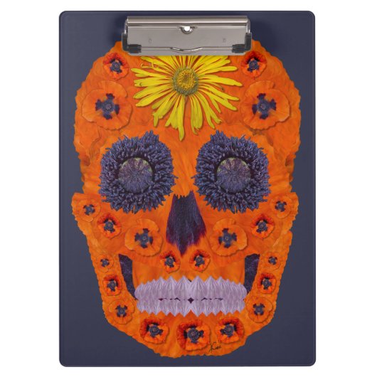 Blume Schädel 1 Klemmbrett (Vorderseite)