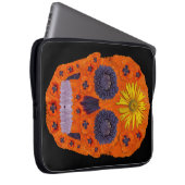 Blume Schädel 1 Laptopschutzhülle (Vorne Rechts)