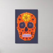 Blume Schädel 1 Leinwanddruck (Vorderseite)