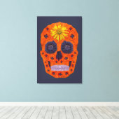 Blume Schädel 1 Leinwanddruck (Insitu (Holzboden))