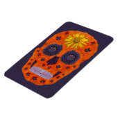 Blume Schädel 1 Magnet (Linke Seite)