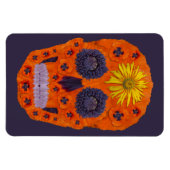Blume Schädel 1 Magnet (Horizontal)