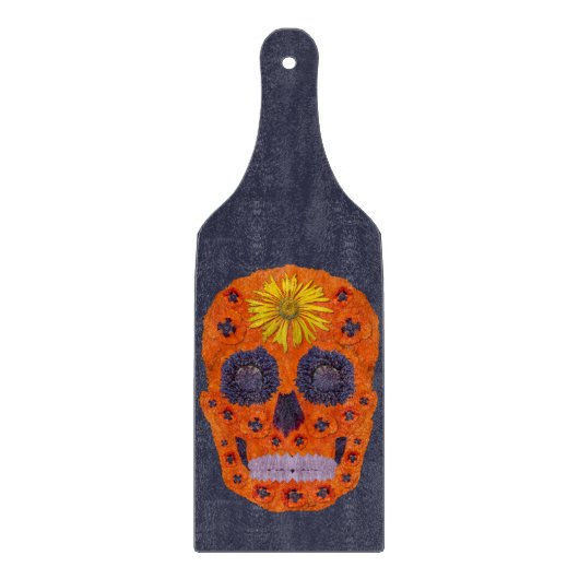 Blume Schädel 1 Schneidebrett (Vorderseite)