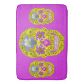 Blume Schädel 3 Badematte (Vorderseite Vertikal)