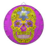 Blume Schädel 3 Dartscheibe (vorne)