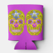 Blume Schädel 3 Dosenkühler (Rückseite)