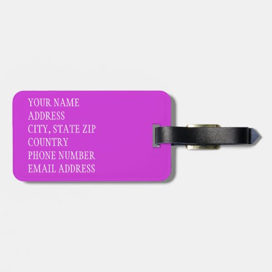 Blume Schädel 3 Gepäckanhänger (Rückseite horizontal)