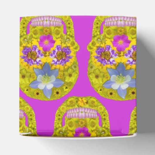 Blume Schädel 3 Geschenkschachtel (Oben)