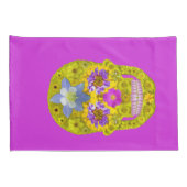 Blume Schädel 3 Kissenbezug (Rückseite-Rechts)